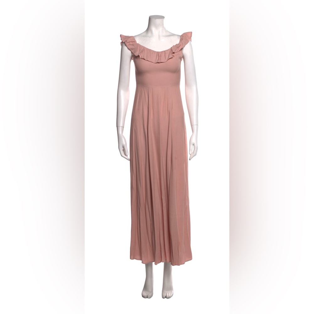 Reformation Blush Cowl Neck Maxi Dress/ Evening Gown